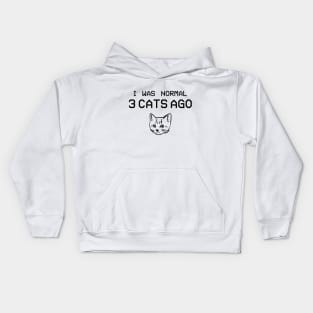 Three Whiskers Deep: My Catful Past Kids Hoodie